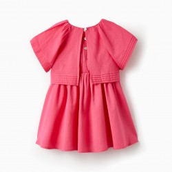 LAYERED BABY GIRL DRESS 'SPECIAL DAYS', PINK