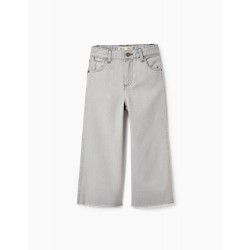WIDE LEG' JEANS FOR GIRLS, GREY