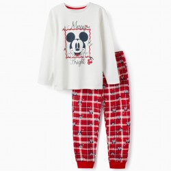Disney Pajamas For Boys 'Christmas - Mickey Mouse', White/Red