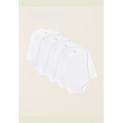 PACK 4 CROSSED BODIES OF BABY COTTON, WHITE