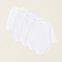 PACK 4 CROSSED BODIES OF BABY COTTON, WHITE