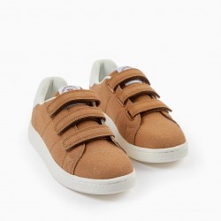 SUEDE SHOES FOR BOYS 'ZY 1996', CAMEL