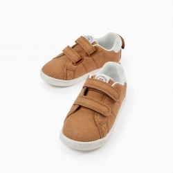 SUEDE SHOES FOR BABY BOYS 'ZY 1996', CAMEL