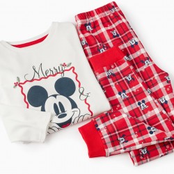 Disney Pajamas For Boys 'Christmas - Mickey Mouse', White/Red