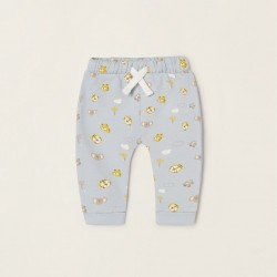 Cotton Pants For Newborn 'Jungle Animals', Blue