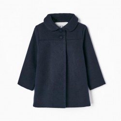 Coat For Baby Girl, Dark Blue