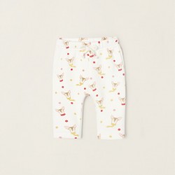 PANTS WITH THERMAL EFFECT FOR NEWBORN, WHITE