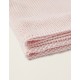 PLAIN KNITTED BLANKET 75X90CM ZY BABY PINK