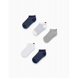  PACK 5 PAIRS OF SOCKS FOR GIRL, MULTICOLOR