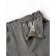 PLEATED PANTS FOR GIRLS, GRAY