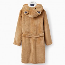 CORALINA ROBE WITH HOOD FOR CHILDREN 'OSITO', BEIGE