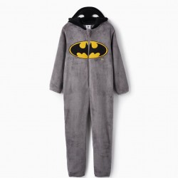 PAJAMAS-ONESIE WITH HOOD-MASK WITH EARS FOR BOYS 'BATMAN', GRAY