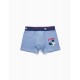 PACK OF 4 COTTON BOXERS FOR BOYS 'MICKEY', BLUE/WHITE/GREY