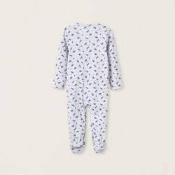 PACK OF 2 COTTON PAJAMAS FOR BABY BOYS 'SPACE', BLUE/GRAY