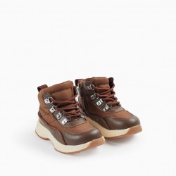 MOUNTAIN BOOTS FOR BABY BOYS, BROWN