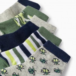 PACK OF 5 PAIRS OF SOCKS FOR BABY BOYS, MULTICOLOR