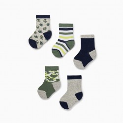PACK OF 5 PAIRS OF SOCKS FOR BABY BOYS, MULTICOLOR
