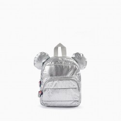 BACKPACK WITH 3D EARS FOR BABY AND GIRL 'MINNIE', SILVER