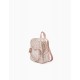 RUBBER BACKPACK FOR BABY GIRL 'FLORAL', BEIGE/PINK