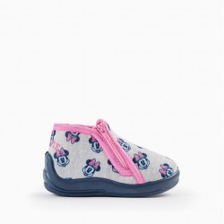 BABY GIRL'S SNEAKERS 'MINNIE', GREY/PINK