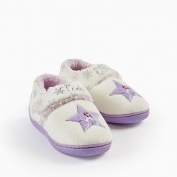FURRY SNEAKERS FOR GIRLS 'FROZEN II', WHITE/LILAC
