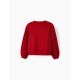 KNITTED SWEATER FOR GIRL, RED