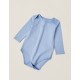 PACK OF 5 COTTON BODYSUITS FOR NEWBORN AND BABY 'MÓBILE', WHITE/BLUE