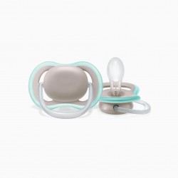 2 PHILIPS NEUTRAL ULTRA AIR SILICONE PACIFIERS 18M+
