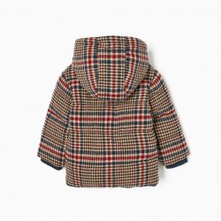 PADDED JACKET WITH HOOD FOR BABY BOY, MULTICOLOR