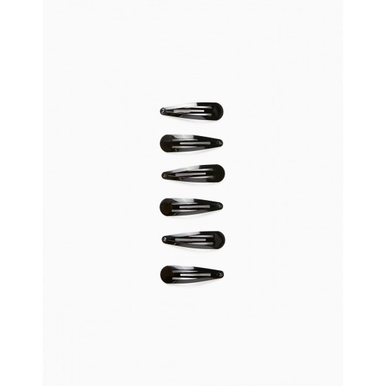 PACK 6 BABY AND GIRL HAIRS, BLACK