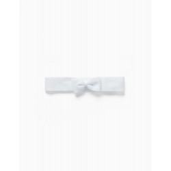 THIN HAIR RIBBON FOR BABY AND GIRL, WHITE
