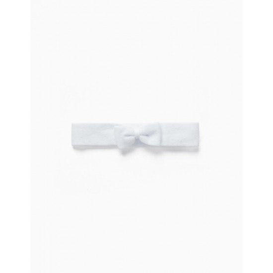 THIN HAIR RIBBON FOR BABY AND GIRL, WHITE