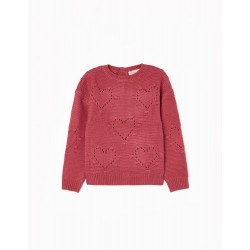 SWORN KNIT SWEATER FOR GIRL, PINK