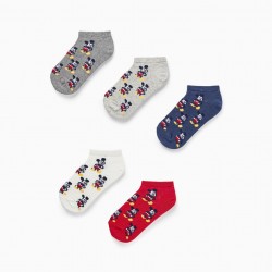 PACK 5 PAIRS OF SHORT SOCKS FOR BOYS 'MICKEY', MULTICOLOR
