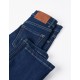 STRAIGHT FIT JEANS FOR BOYS, DARK BLUE