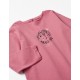 LONG SLEEVE COTTON T-SHIRT FOR BABY GIRL, PINK