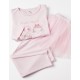 COTTON PAJAMAS WITH SKIRT FOR GIRLS 'GIRLS ROCK', PINK