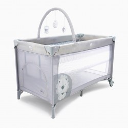 DUO BABY LION GRAY ASALVO TRAVEL BED