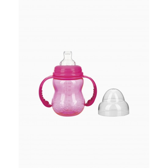LEARNING CUP TRITAN PINK 240ML NUBY 6M+
