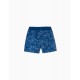 UPF 80 Short Swimsuit For Baby Boys, Dark Blue