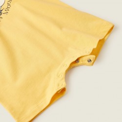 Baby Girl's 'Nature Minnie' Romper Pajamas, Yellow