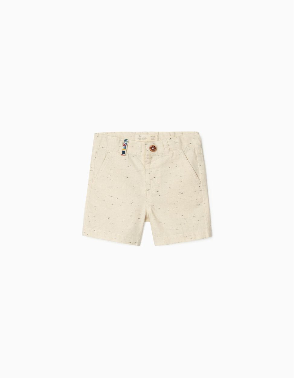 Africa Trip Diver Shorts For Baby Boys, Beige