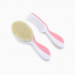 Pink Comb And Brush Set