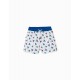 Short Swimsuit For Baby Boy 'Tent', White/Blue