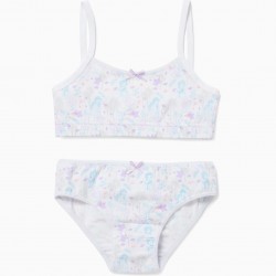 'FROZEN' GIRL'S TOP AND BRIEFS, WHITE