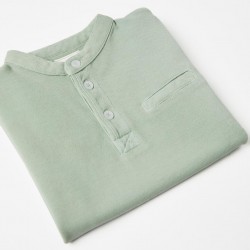 Polo Shirt For Boy, Aqua Green