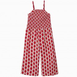 'YOU & ME' GIRLS' JUMPSUIT, RED