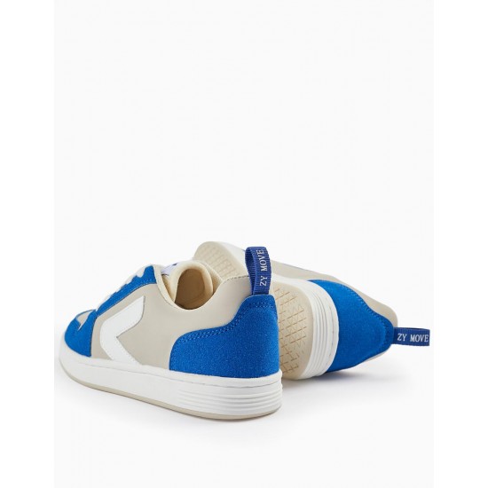 BOYS' SHOES 'ZY MOVE', BLUE/GREY