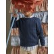 RIBBED KNIT SWEATER FOR BOYS 'B&S', BLUE