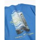 COTTON JERSEY T-SHIRT FOR BOYS 'SURF', BLUE